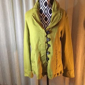 Neon Buddha Green blazer top jacket